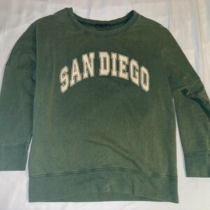 San Diego Green Crewneck Sweatshirt
